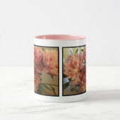 Pleine floraison de pivoines roses Mug (Centre)