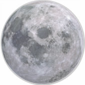 PLEINE LUNE 14" Sq. Sticker (Devant)