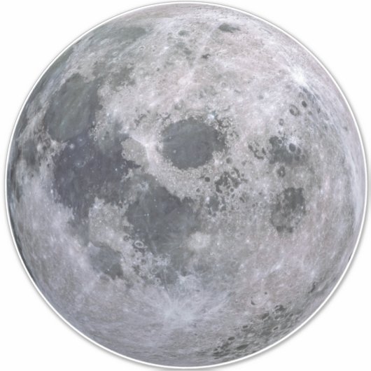 PLEINE LUNE 14" Sq. Sticker (Devant)