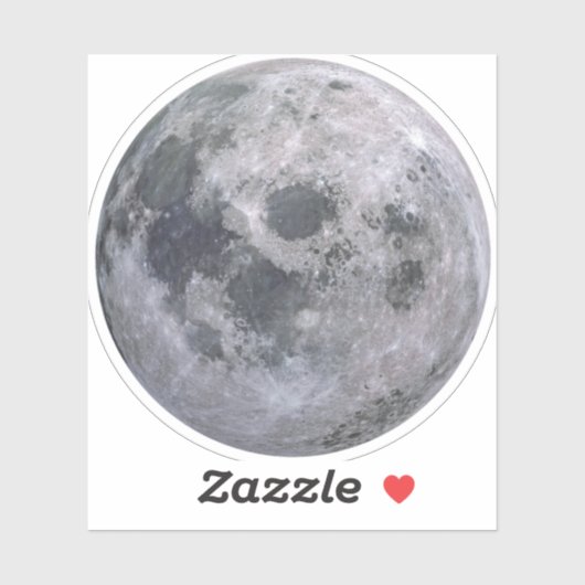 PLEINE LUNE 3"². Sticker (Feuille)