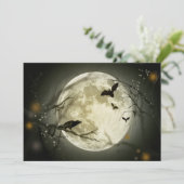 Pleine lune avec une invitation Crow and Bats (Debout devant)
