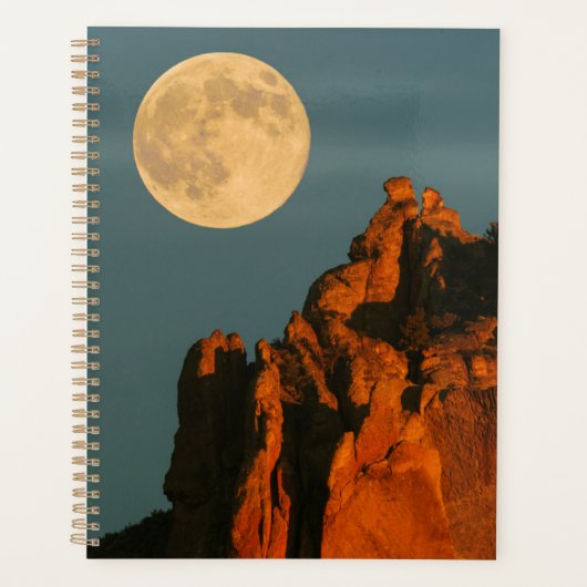 Pleine lune | Basalt Cliffs Smith Rock State Park (Devant)