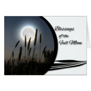 Pleine lune Bénédiction, Pagan Moon Spirit Card