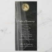 Pleine lune Black Night Veil programme de mariage (Dos)