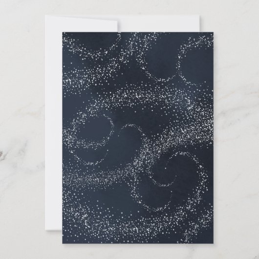 Pleine lune céleste avec colombes invitations de m (Dos)