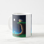 Pleine lune Ciel café Mug (Devant gauche)