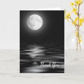 Pleine lune d'anniversaire sur carte d'eau (Fleur jaune)