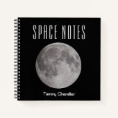 Pleine lune dans le Carnet de thème spatial avec n (Devant)