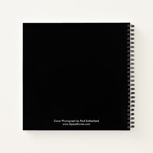 Pleine lune dans le Carnet de thème spatial avec n (Dos)