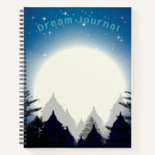 Pleine lune dans le Forest Dream Journal (Devant)
