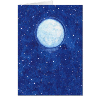 Pleine lune d'aquarelle