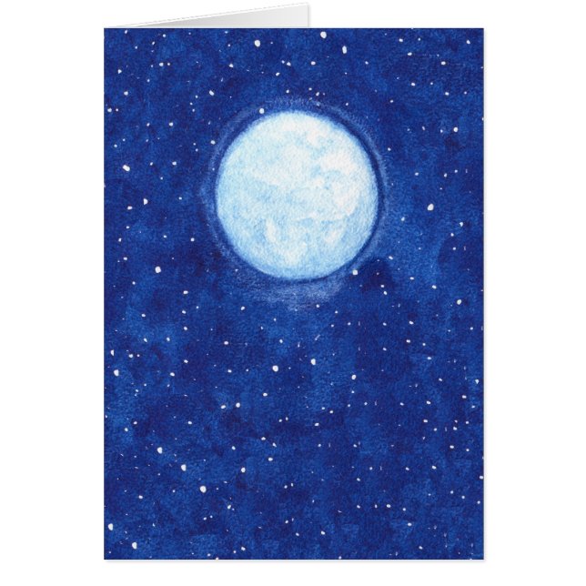 Pleine lune d'aquarelle (Devant)