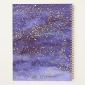 Pleine lune d'aquarelle Cycle lunaire Nuit Sky Ene (Dos)