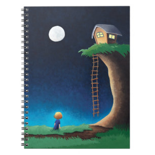 Pleine lune de nuit Sky Spiral Carnet