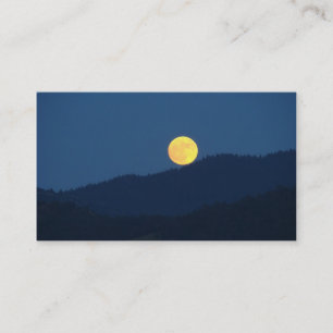 Pleine lune d'orange de cartes de visite de Pleine