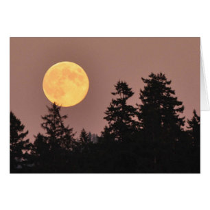 Pleine lune en août 2013 - carte d'art de