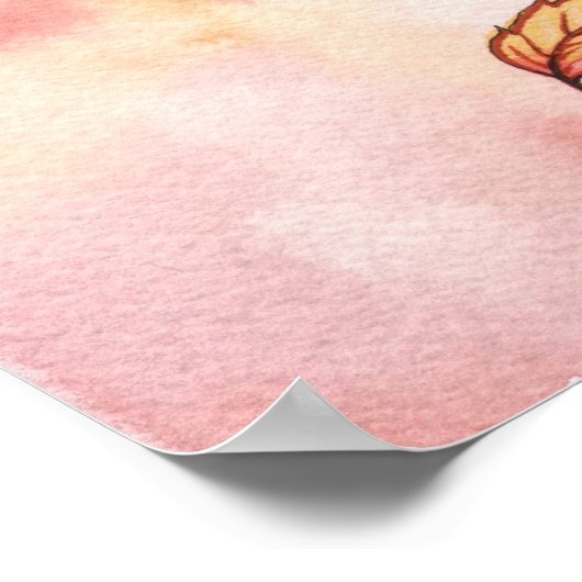 Pleine lune en Automne Poster de la Fée (Coin)