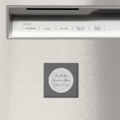 Pleine lune Enregistrer la date Mariage Magnets (In Situ (Lave-vaisselle))