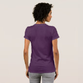 Pleine lune et chat Y Monogramme initial T-shirt (Dos entier)