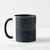 Pleine lune et étoiles Dark Night Art Mug Cup (Gauche)