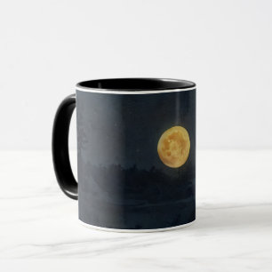 Pleine lune et étoiles Dark Night Art Mug Cup