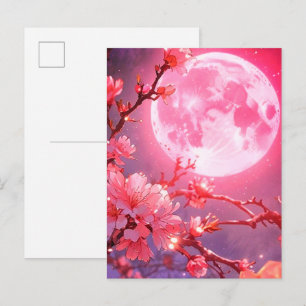 Pleine Lune et Invitation de Cerisiers en Fleur –