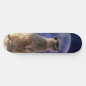 Pleine lune Et Meerkat, Skateboard (Horz)