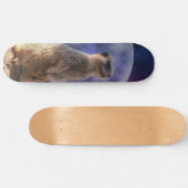 Pleine lune Et Meerkat, Skateboard (Horz)
