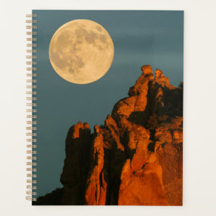 Pleine Lune Falaises de Basalte Smith Rock State