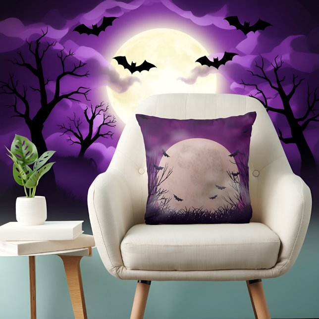 Pleine lune halloween et Coussin des étoiles (Créateur téléchargé)