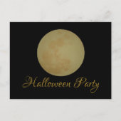 Pleine lune, Invitation de la fête d'Halloween (Devant)