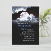 Pleine lune Masquerade Party Invitation (Debout devant)