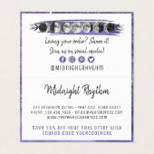 Pleine lune Merci aquarelle Lunaire (Inside Unfolded)