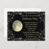 Pleine lune Modèle de carte d'invitation (Devant / Derrière)
