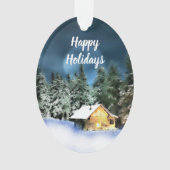 Pleine lune Rustic Log Cabine (devant)