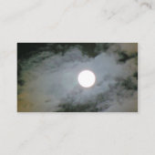 Pleine lune Sky Nature Photographe Carte de visite (Dos)