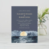 Pleine lune sur le lac Faire-part de mariage (Debout devant)