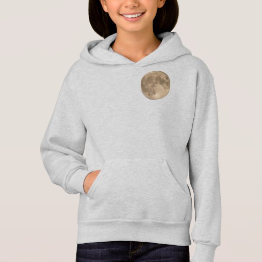Pleine lune Sweat - shirt à capuche de la lune pou (Devant)