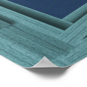 Pleine lune Vert 6 Volet Ouvrir la fenêtre Poster (Coin)