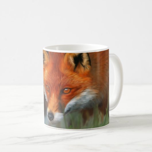 Pleine tasse animale rouge de Fox (Devant droit)