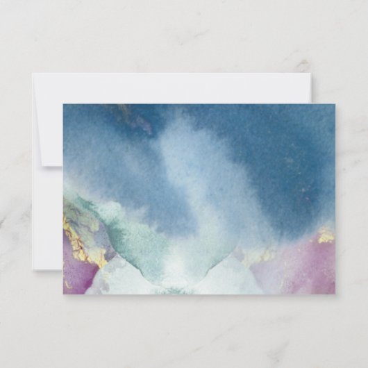 Pleinement personnalisable, Mariage Céleste RSVP (Dos)