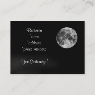 Pleins cartes de visite lunaires de Moon* de