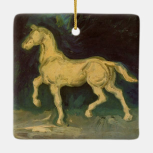 Pleister Beeldje van een Paard door Vincent van Go Keramisch Ornament