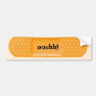 pleister, ouchh!! bumpersticker