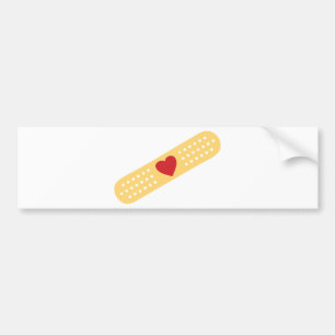 Pleitje Met Een Rode Hart Bumpersticker