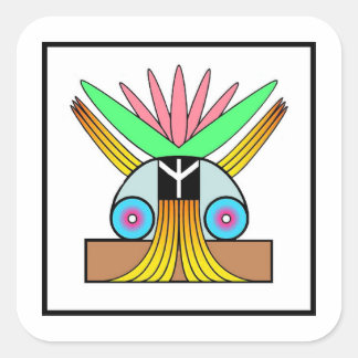 Plejaren Symbool voor vrede Vierkante Sticker