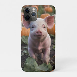 **"Plek van vreugde: een gelukkig babyvarken onder iPhone 11 Pro Hoesje
