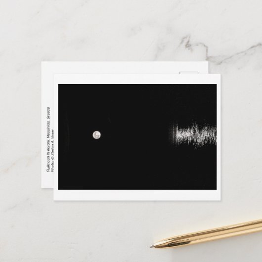 Plelmoon se lève au-dessus de la mer - Carte posta (Devant/Arrière en situation)