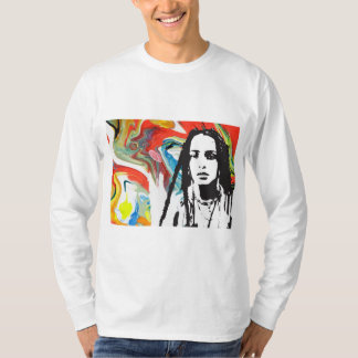Plena Punk Puerto Ricaanse Kunst Heren Lange Mouwe T-shirt