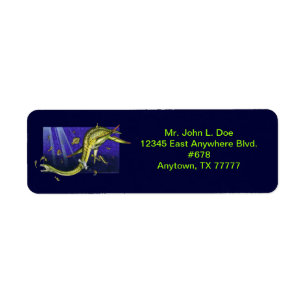 Plesiosauer Return Address Label